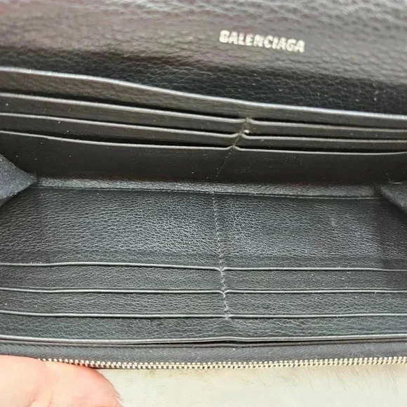 Balenciaga Paper Mini Leather  Long Wallet - Picture 15 of 16